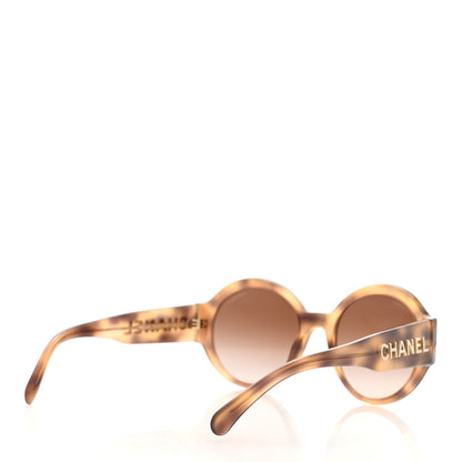 Chanel Acetate Polarized Round Sunglasses 5410 Tortoise 4 of 7