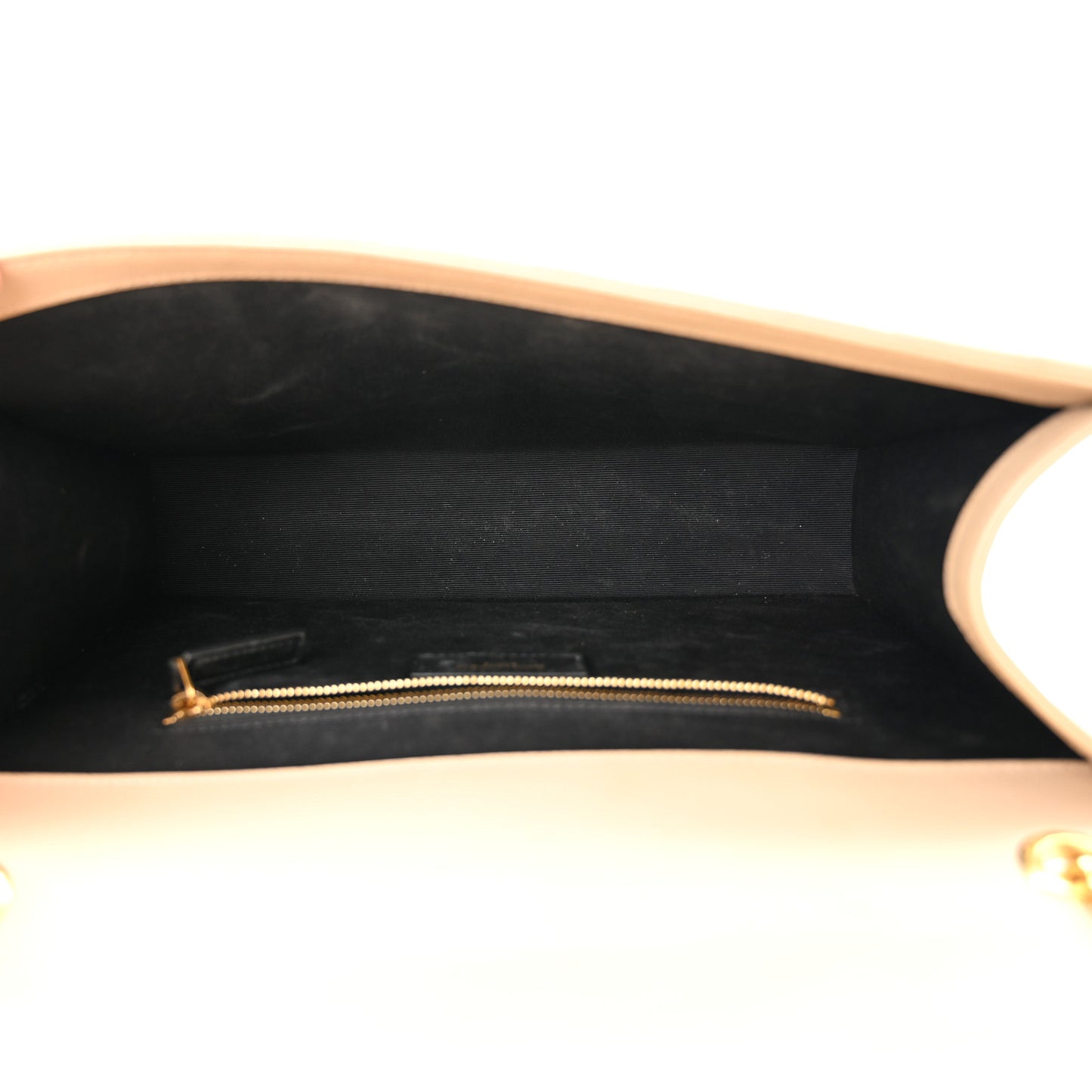Grain De Poudre Matelasse Chevron Large Monogram Satchel Nude Powder