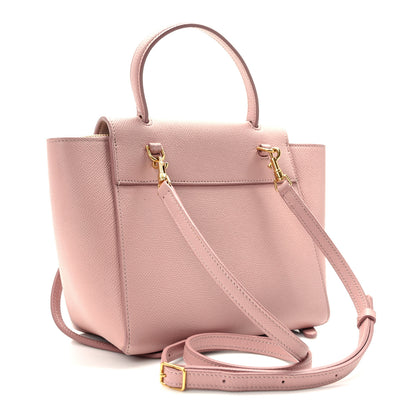 Celine Grained Calfskin Nano Belt Bag Vintage Pink 3 of 14