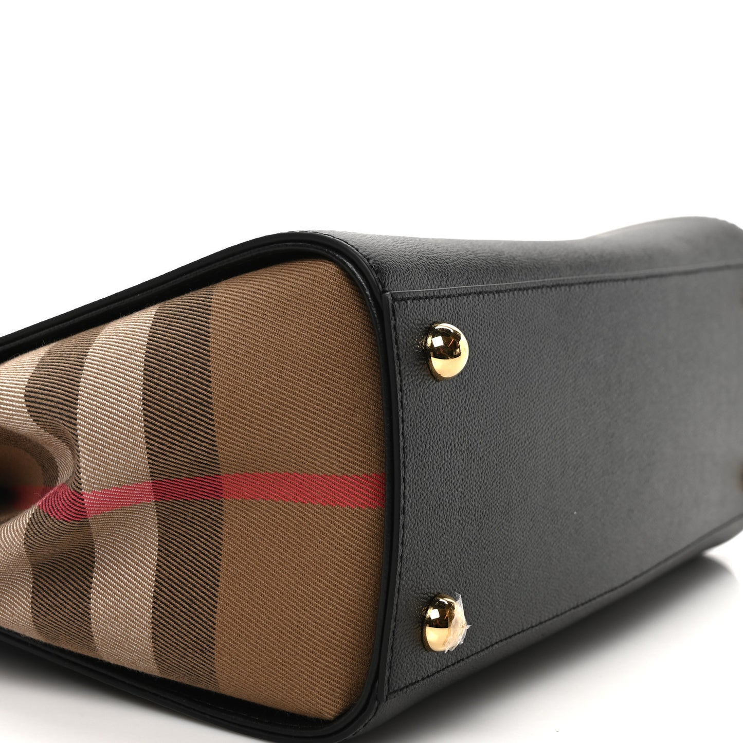 Calfskin Mega Check Small Banwell Tote Black