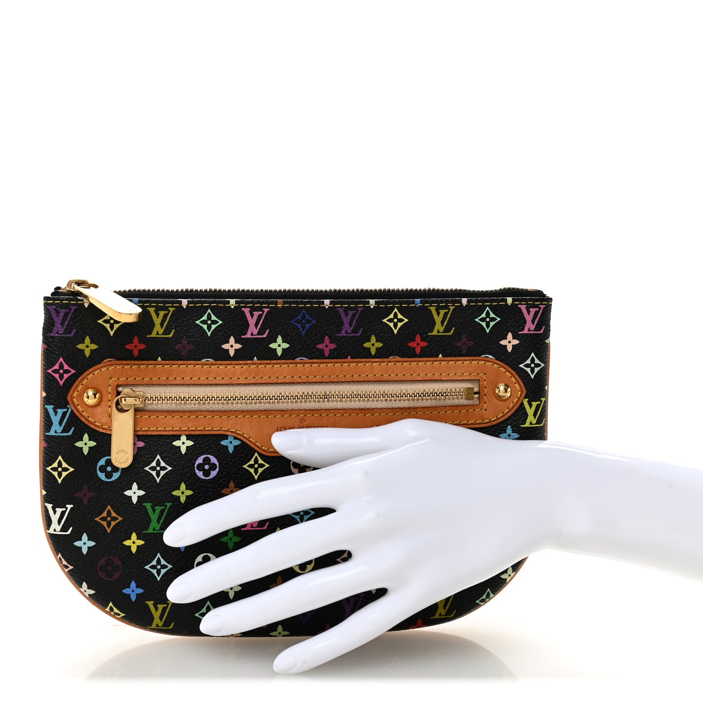Monogram Multicolor Pochette Plate GM Black