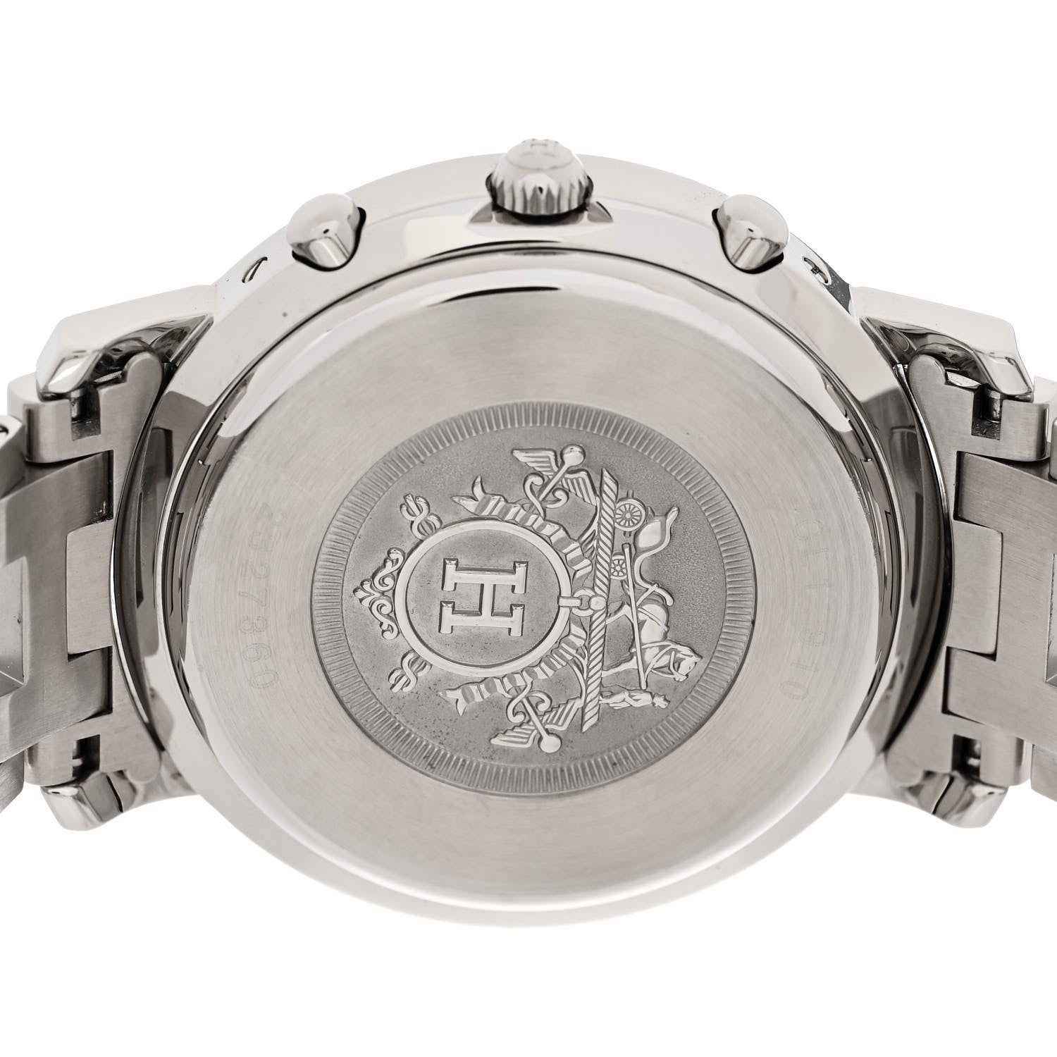 Hermes Stainless Steel 38mm Clipper Chronograph Quartz Watch 4 of 4