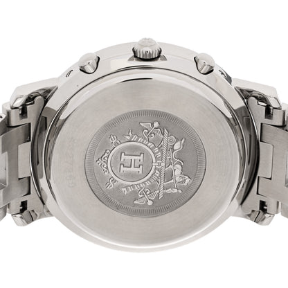 Hermes Stainless Steel 38mm Clipper Chronograph Quartz Watch 4 of 4
