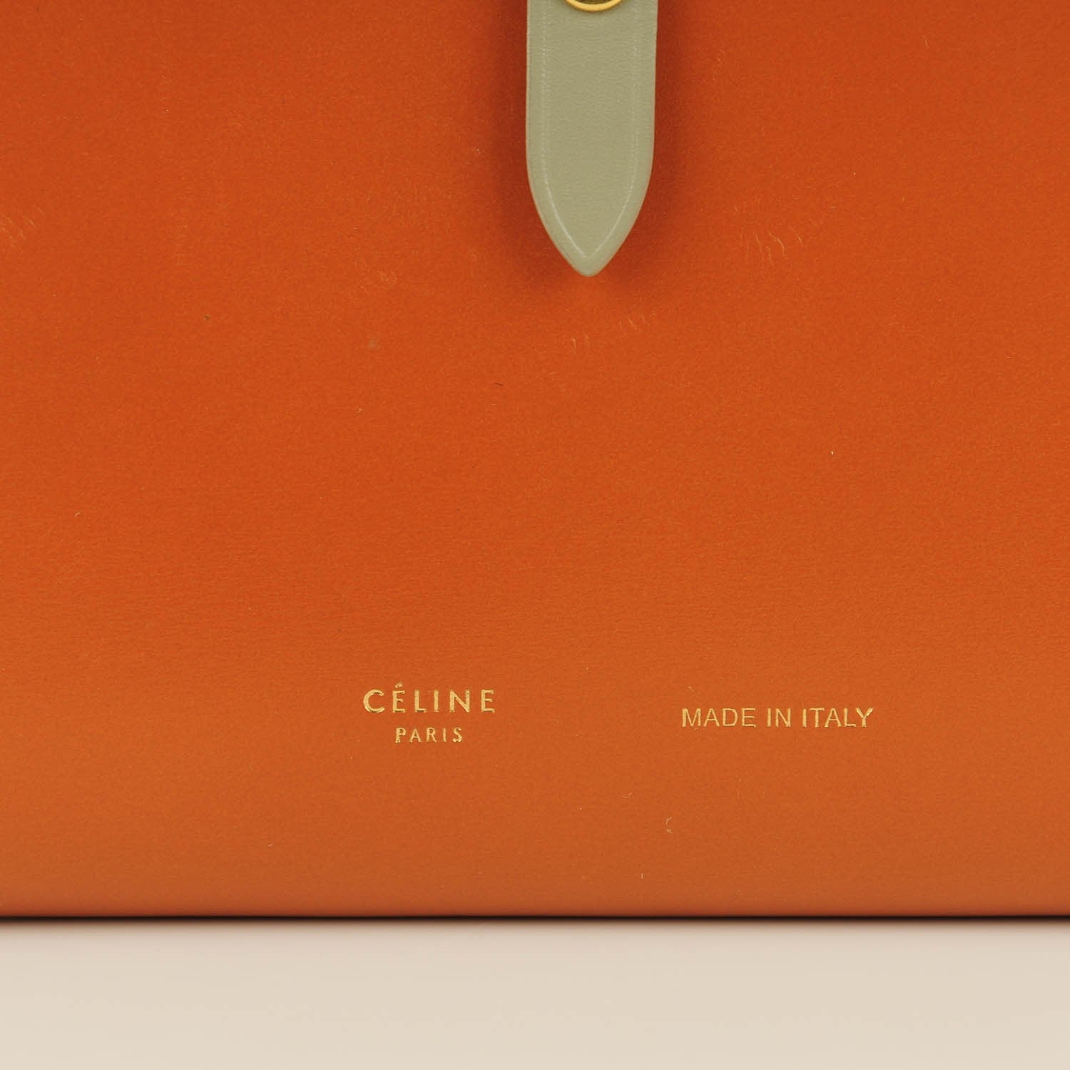Celine Shiny Calfskin Palmelato Large Multifunction Strap Wallet Tawny 4 of 9