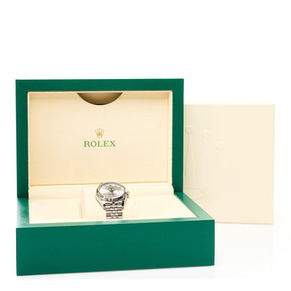 Rolex Stainless Steel 18K White Gold 31mm Oyster Perpetual Datejust Watch Silver 278274 5 of 5