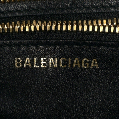 Balenciaga Calfskin XS Fringe Laundry Cabas Black 6 of 9
