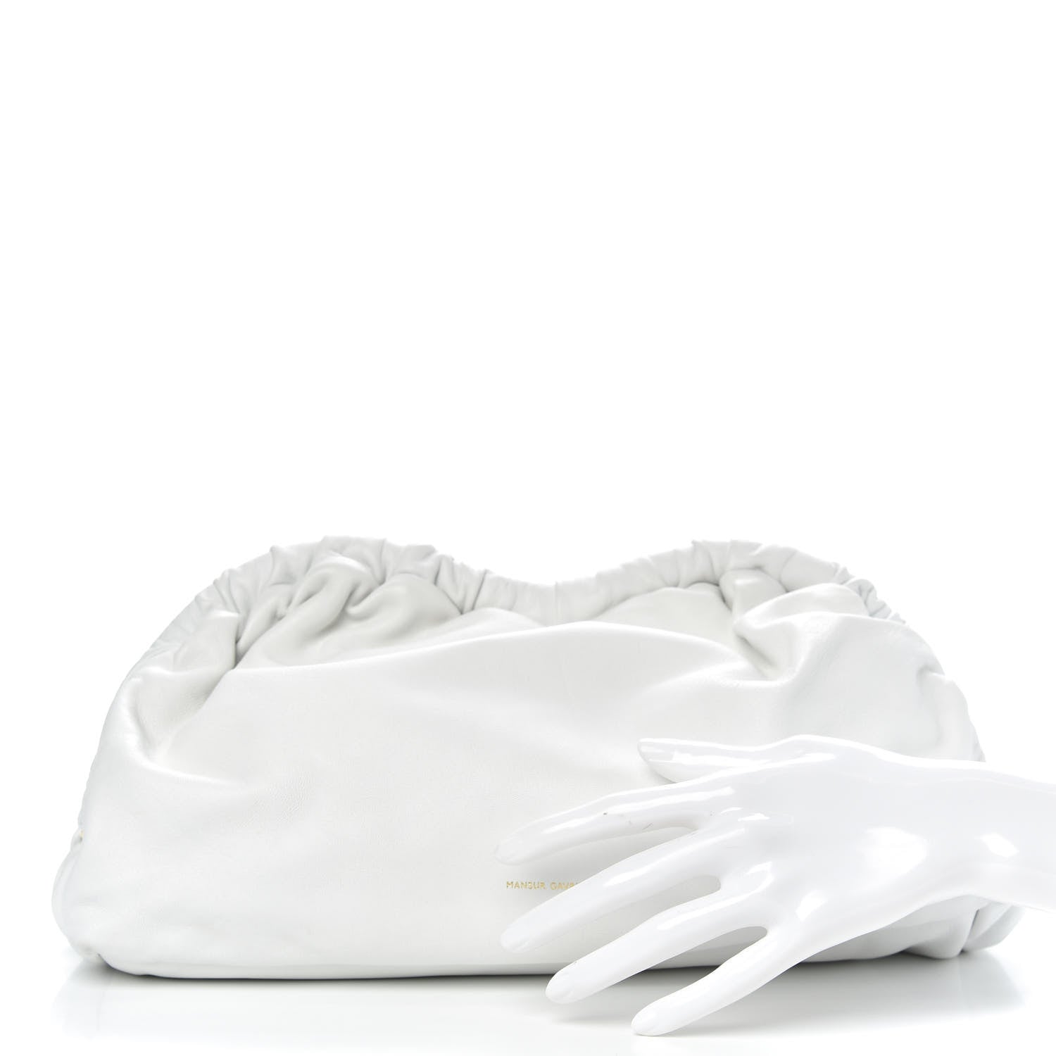 Mansur Gavriel Lambskin Cloud Clutch White 2 of 10