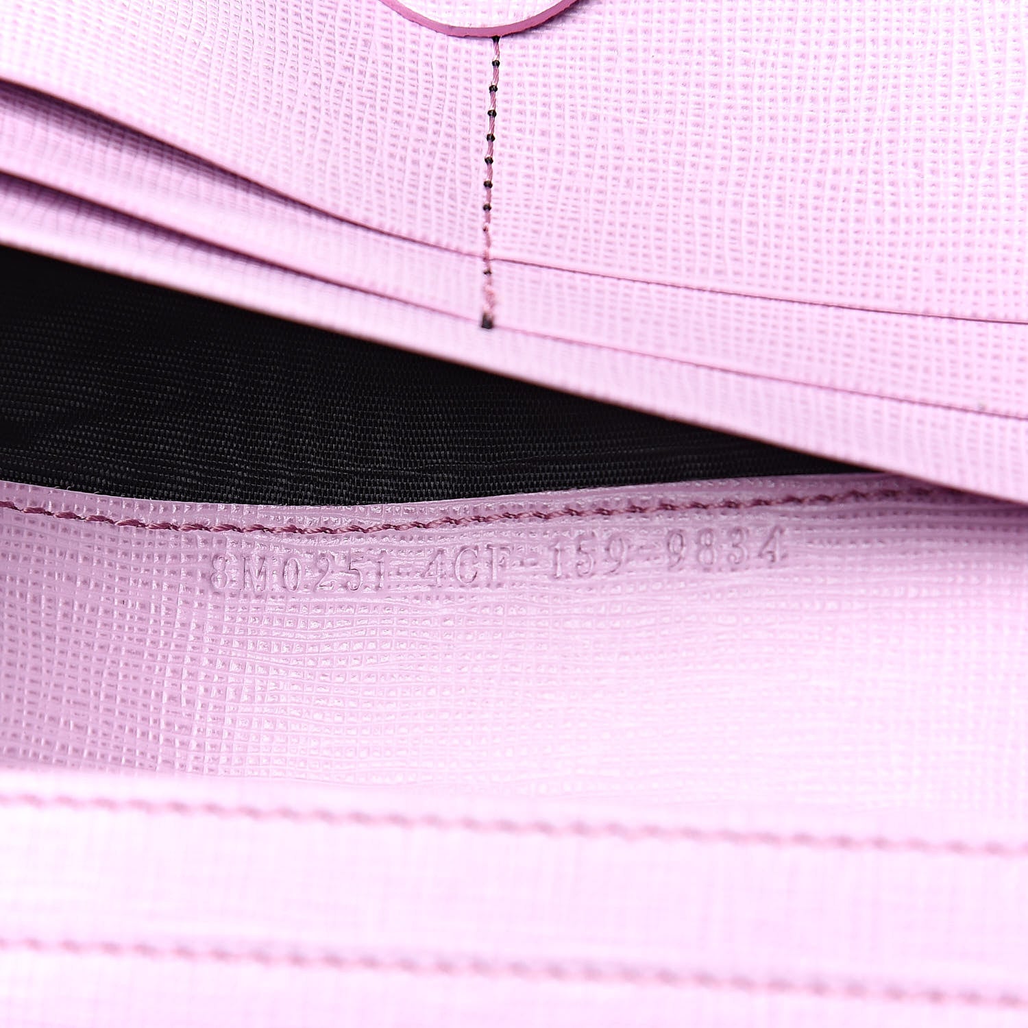 Fendi Vitello Elite Crystal Eye Monster Continental Wallet Cobalt Lavender Pink 7 of 9