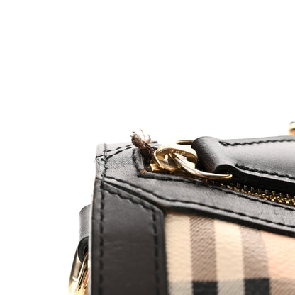 Burberry Haymarket Check Medium Alchester Bowling Bag Chocolate 13 of 14