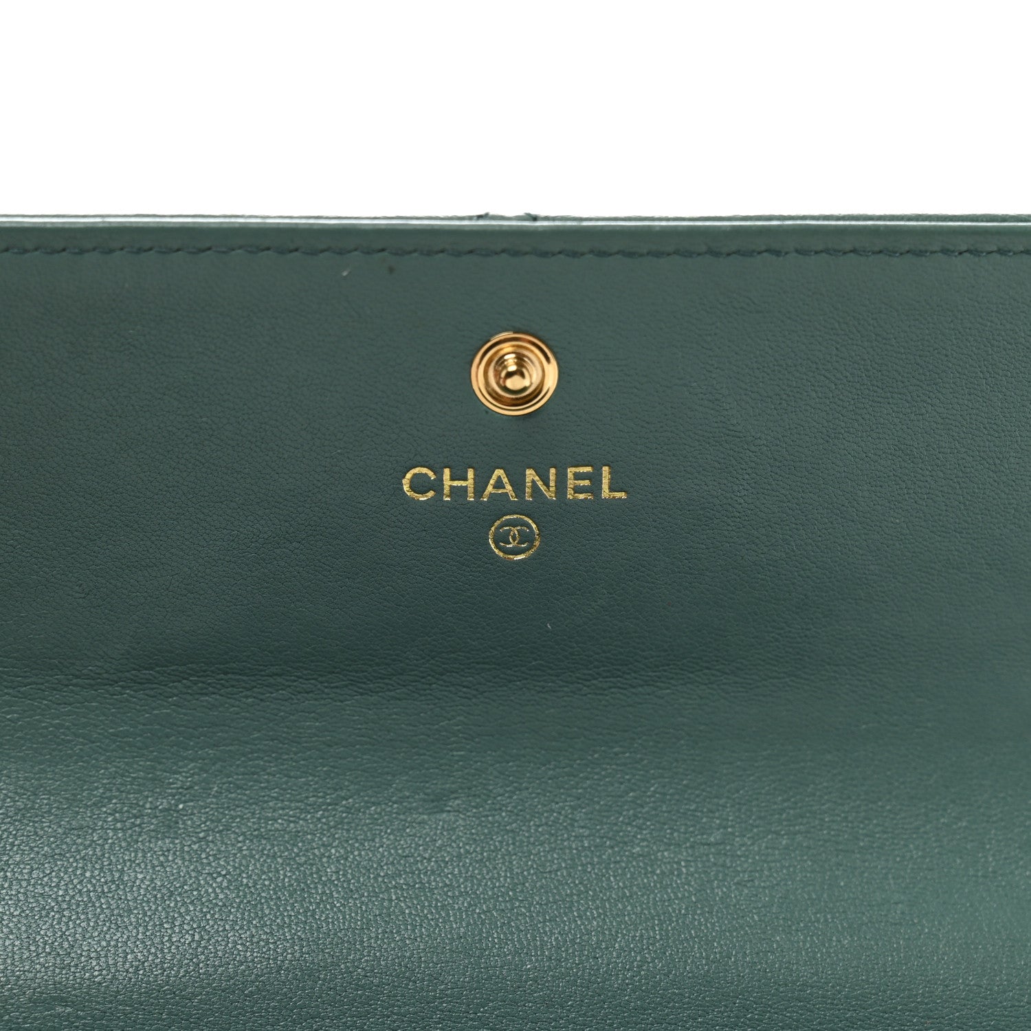 Chanel Lambskin Quilted Chanel 19 Flap Wallet Green 6 of 12