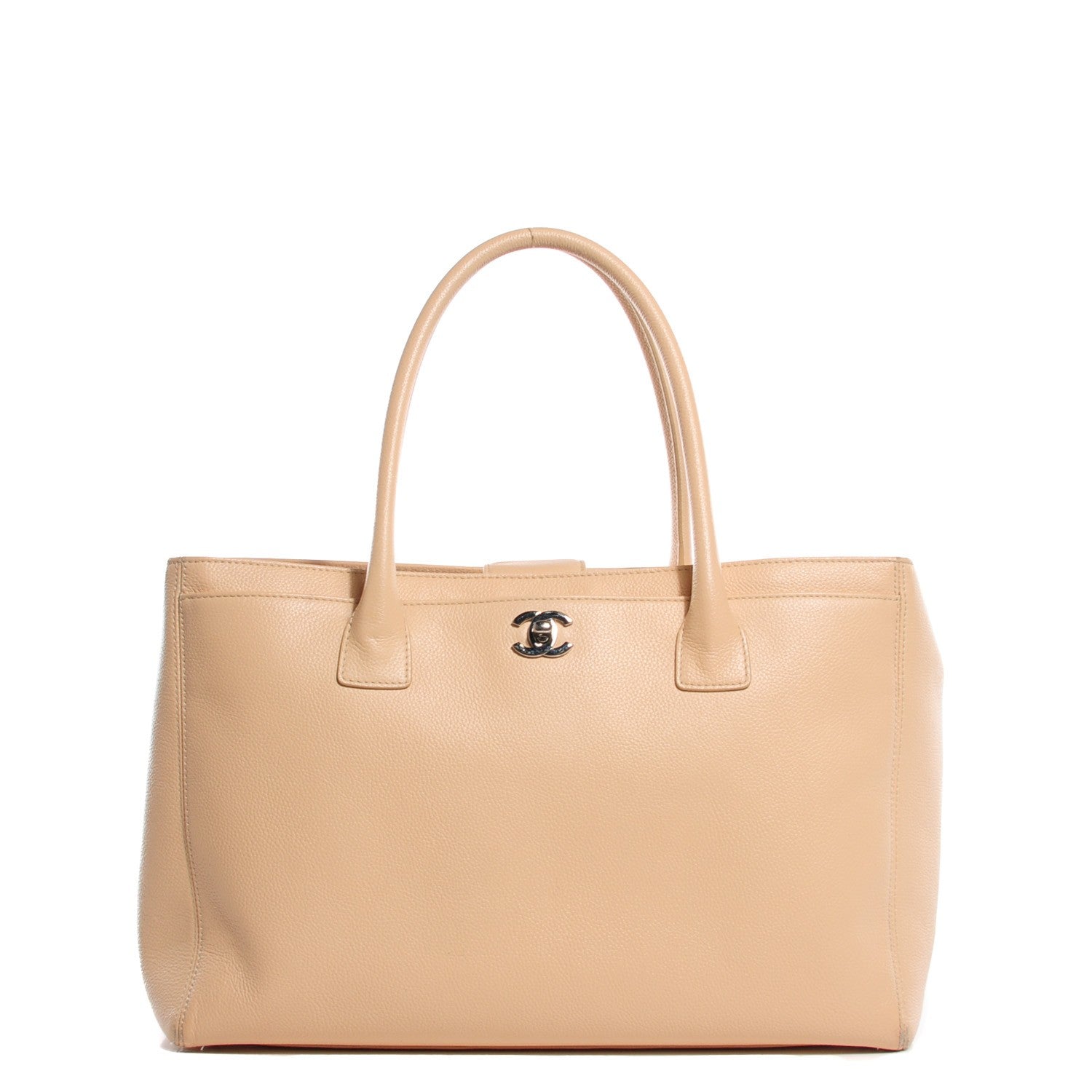 Chanel Calfskin Cerf Executive Shopper Tote Beige 1 of 10