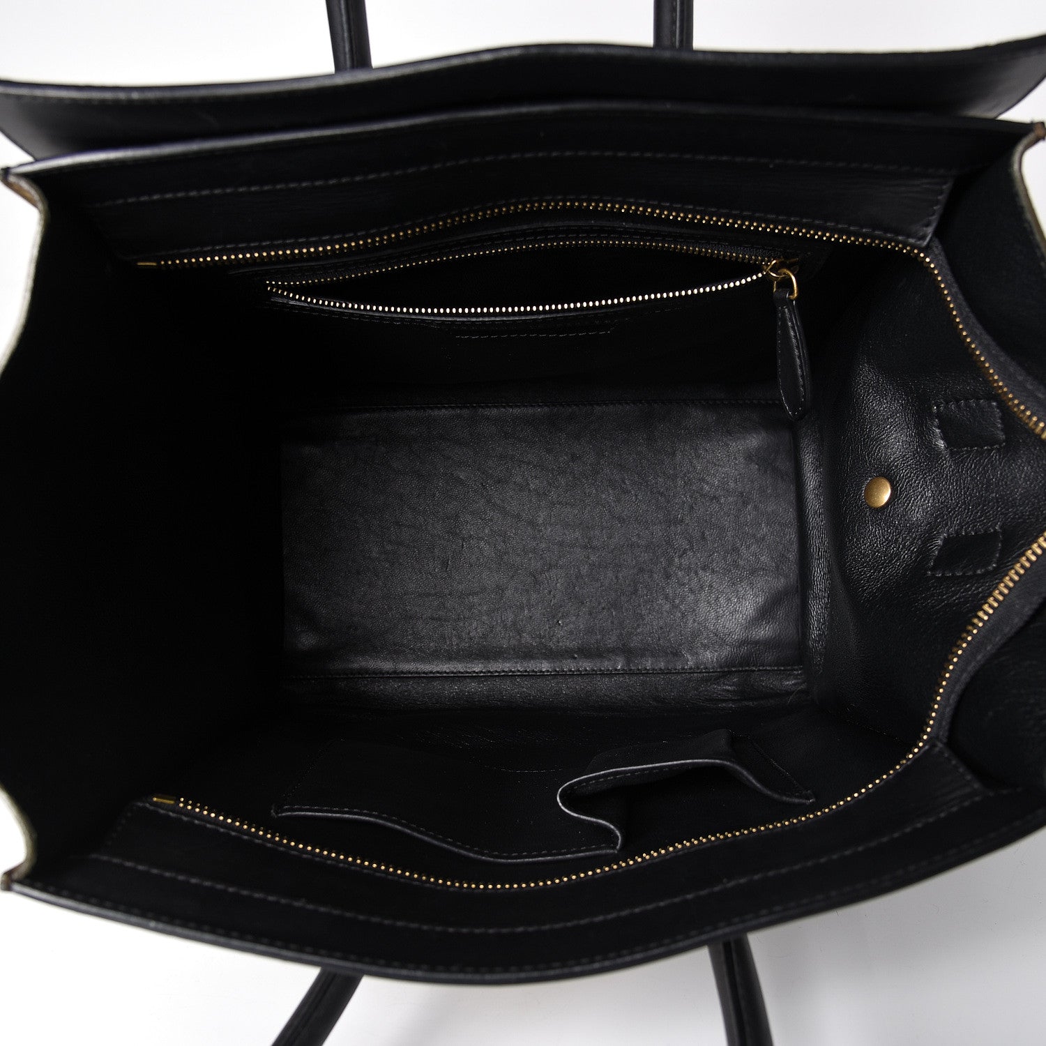 Celine Nubuck Smooth Calfskin Mini Tri-Color Luggage Olive 5 of 23