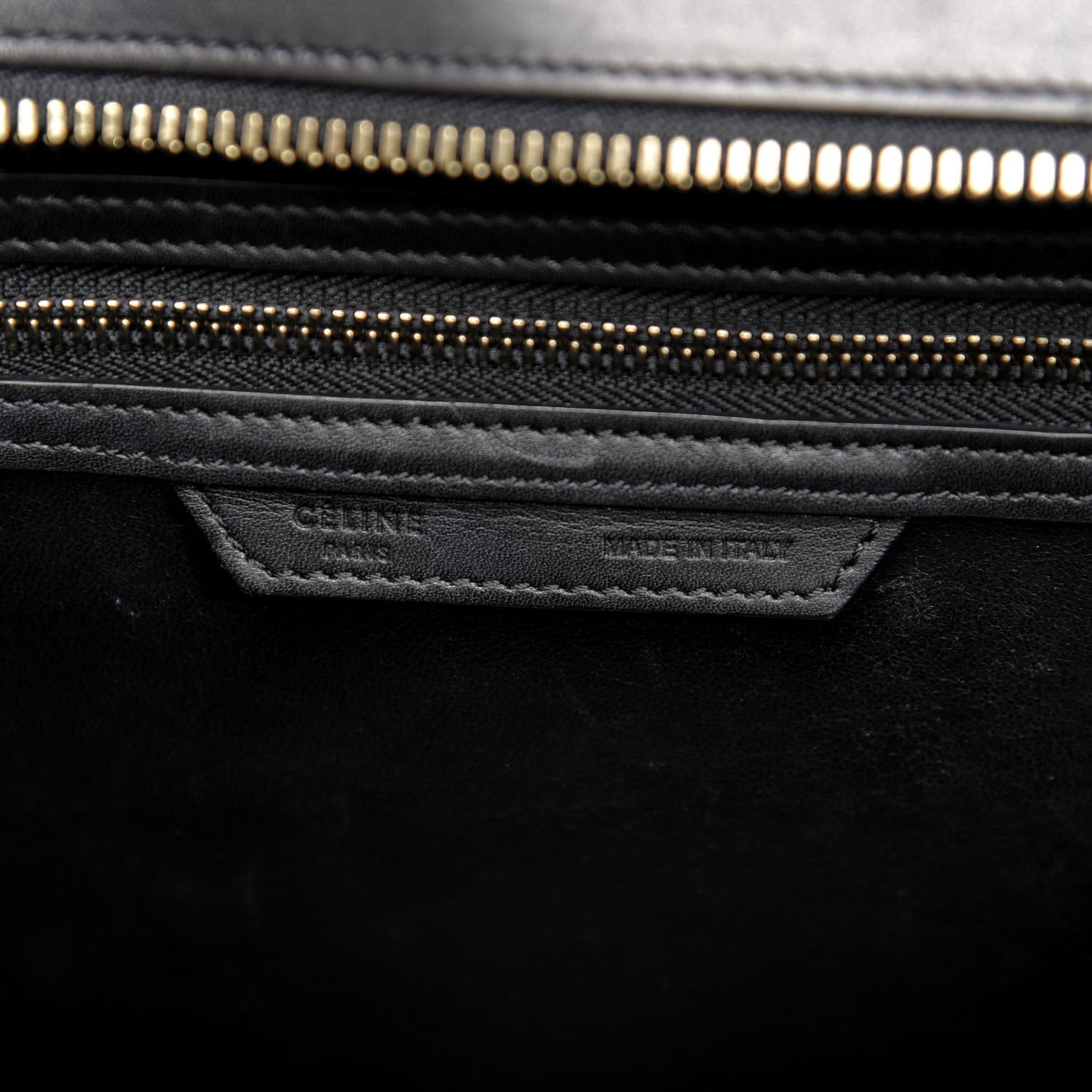 Celine Bullhide Calfskin Micro Bi-Color Luggage Black White 6 of 10