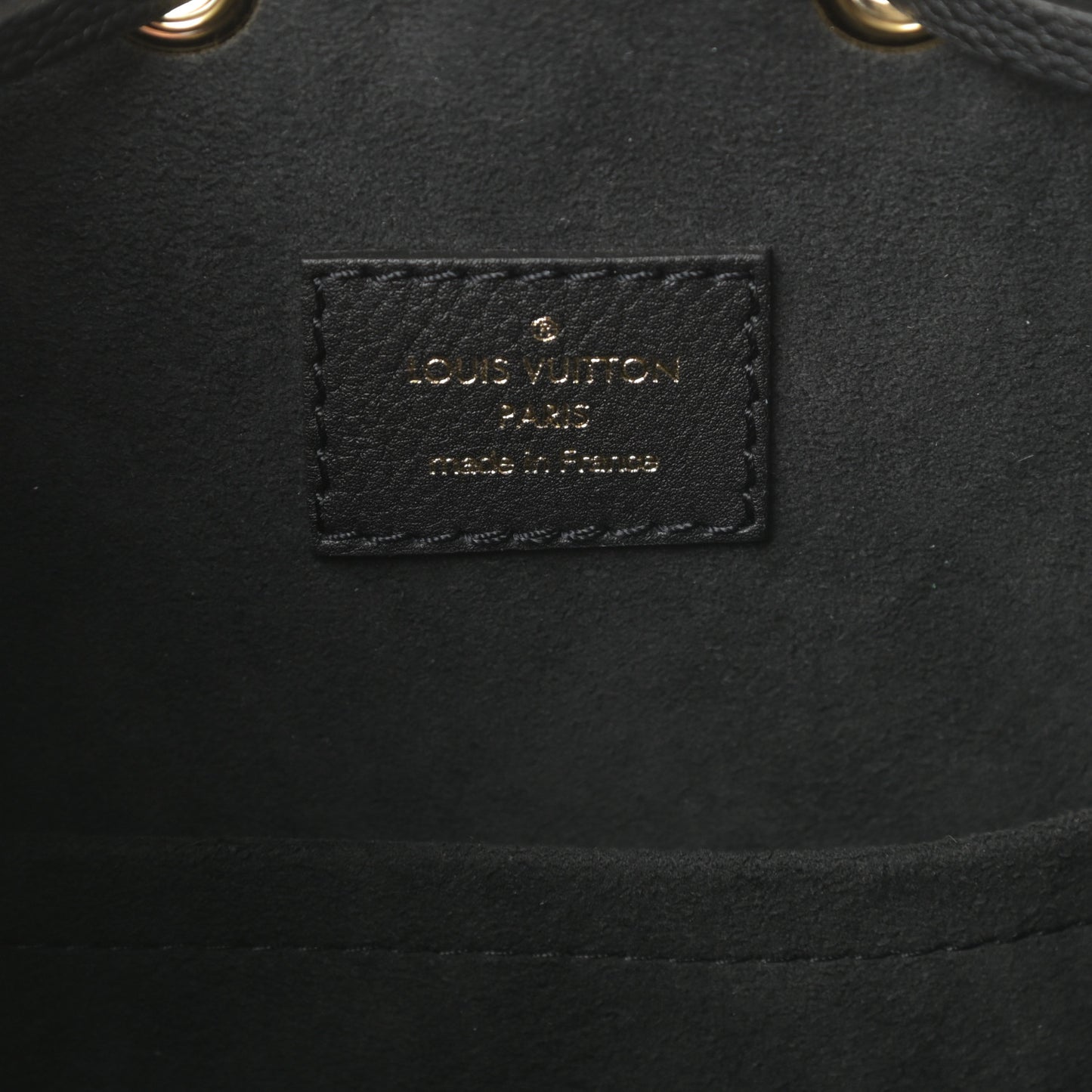 Calfskin Lockme Bucket MM Black