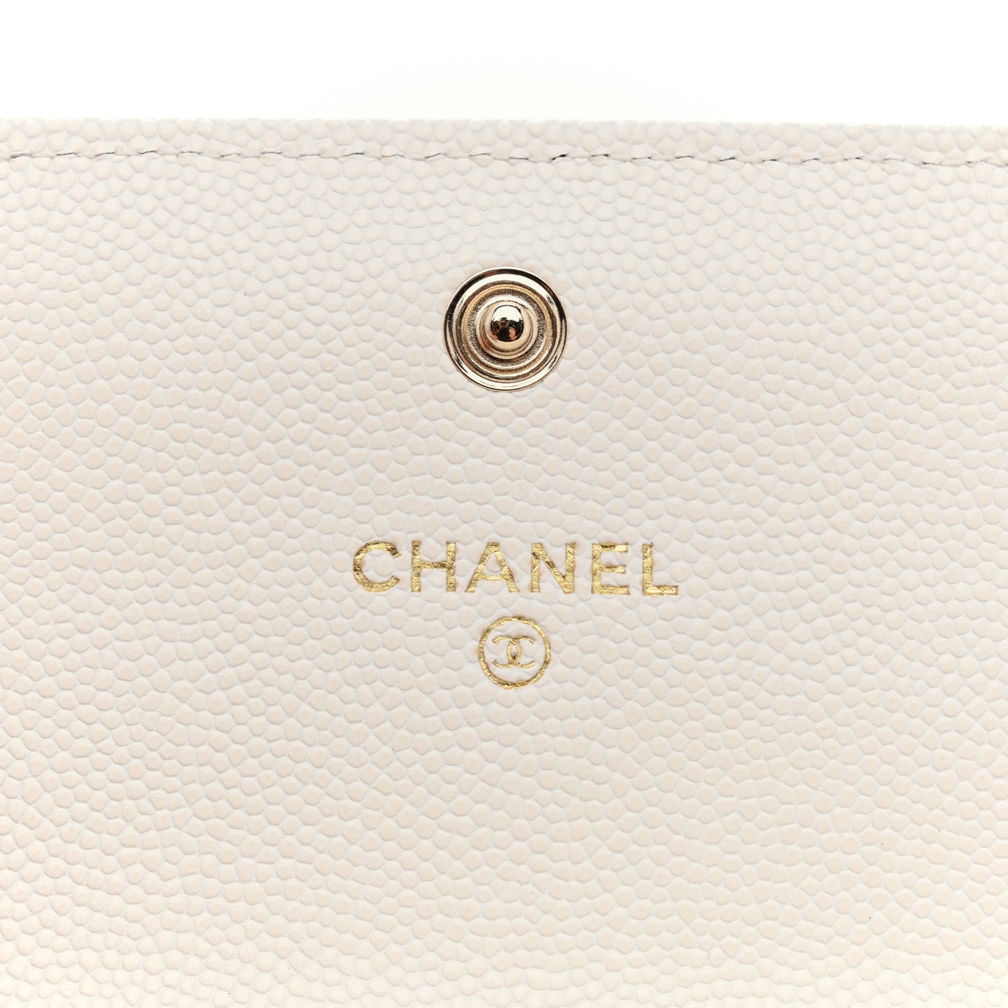 Caviar Quilted CC Medium Flap Wallet White