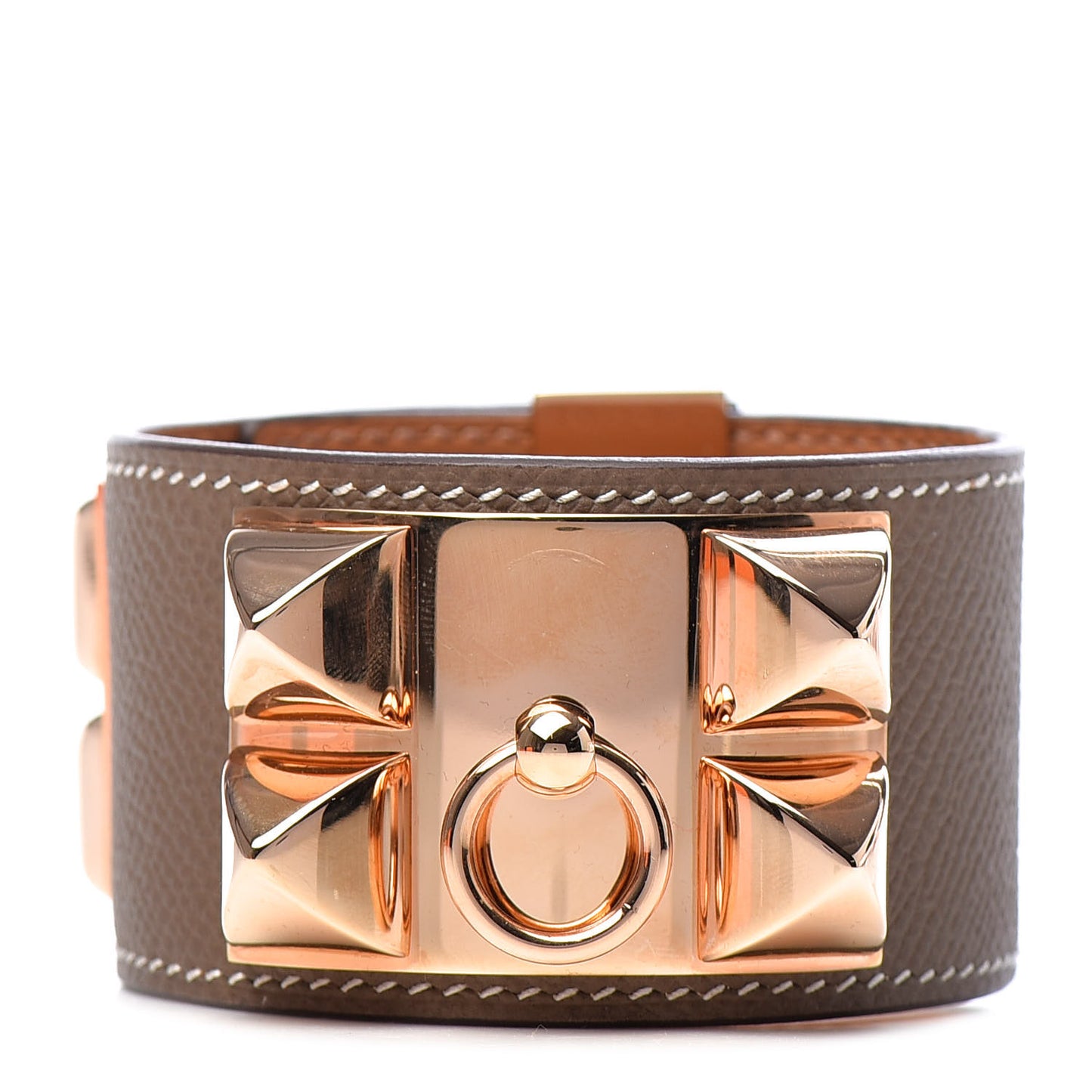 Epsom Collier de Chien CDC Bracelet T3 Etoupe