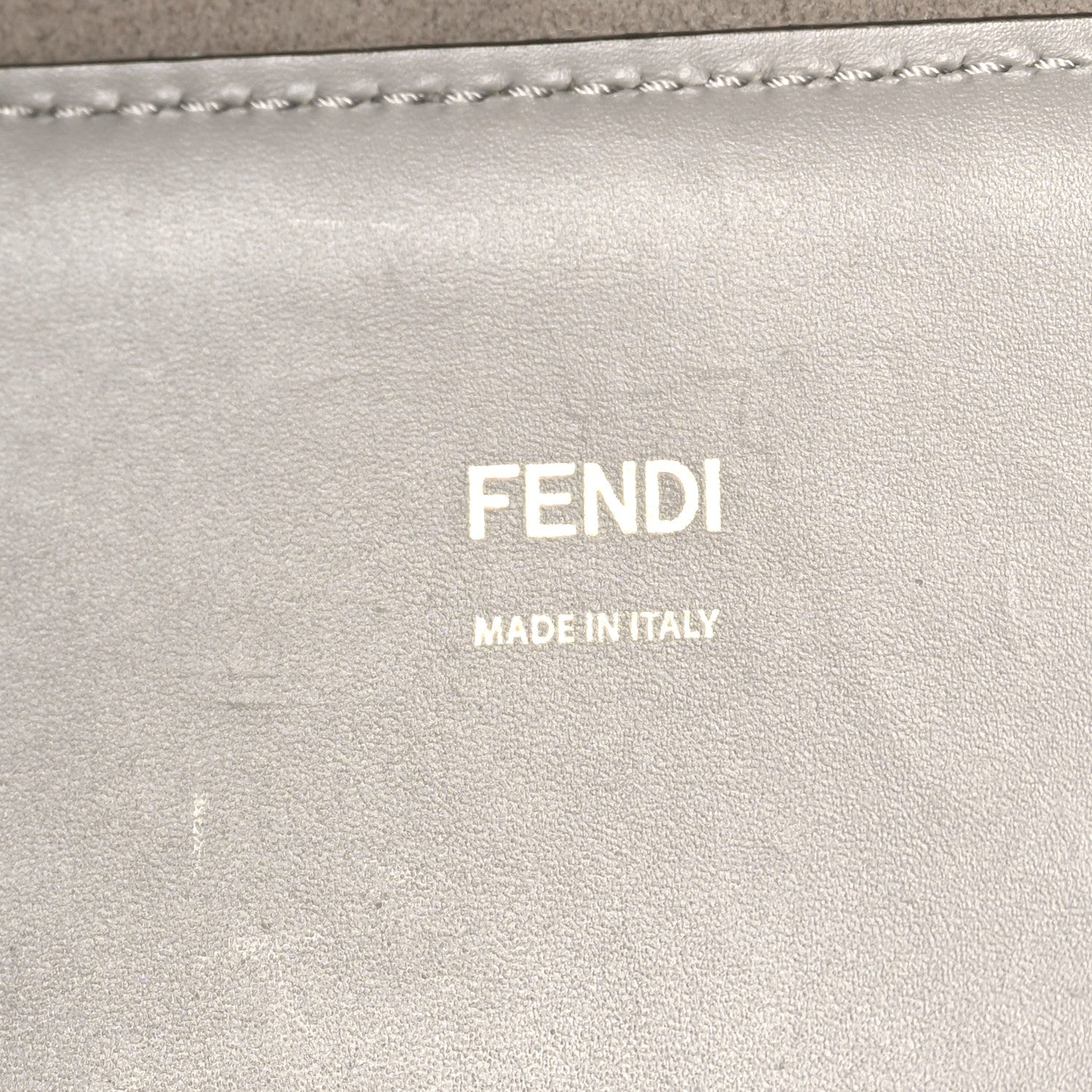 Fendi Vitello King Plexiglass Logo Embossed Medium Fendi Sunshine Shopper Tote Moon 6 of 10