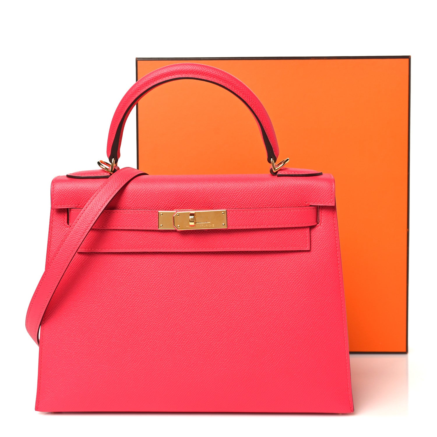 Hermes Epsom Kelly Sellier 28 Rose Extreme 11 of 11