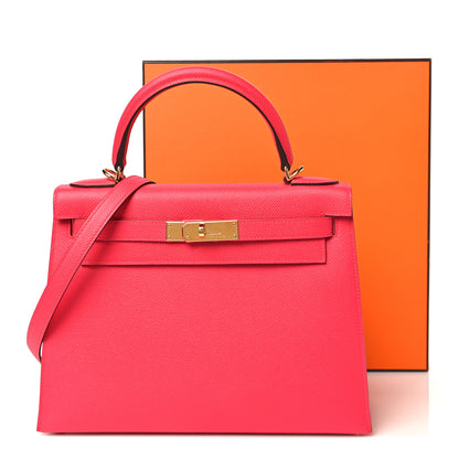 Hermes Epsom Kelly Sellier 28 Rose Extreme 11 of 11