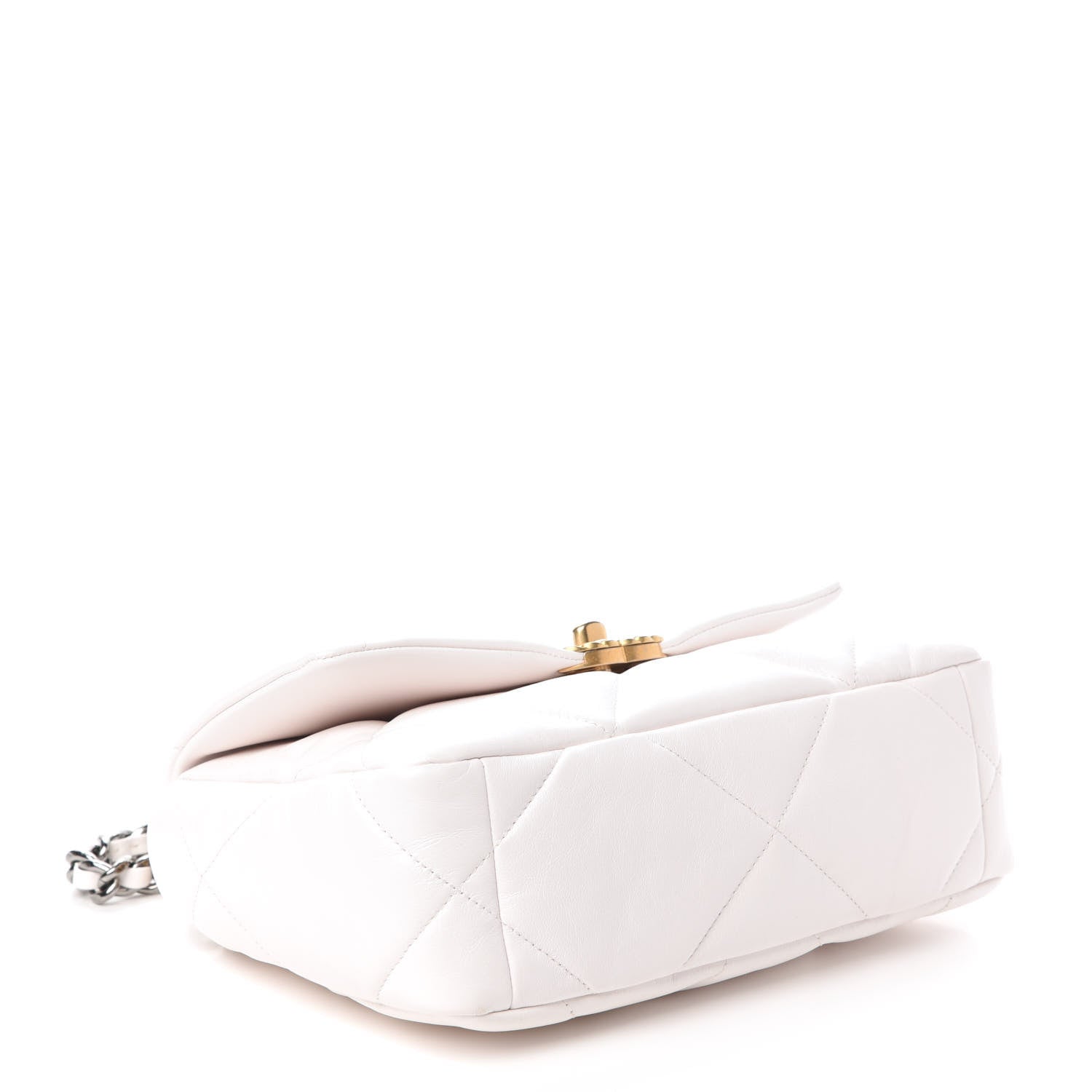 Chanel Lambskin Quilted Medium 19 Flap White 4 of 11