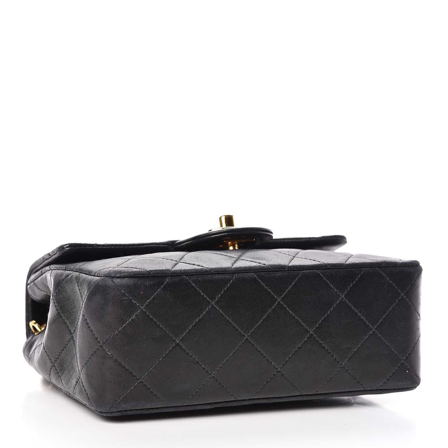 Chanel Lambskin Quilted Mini Square Flap Black 4 of 11