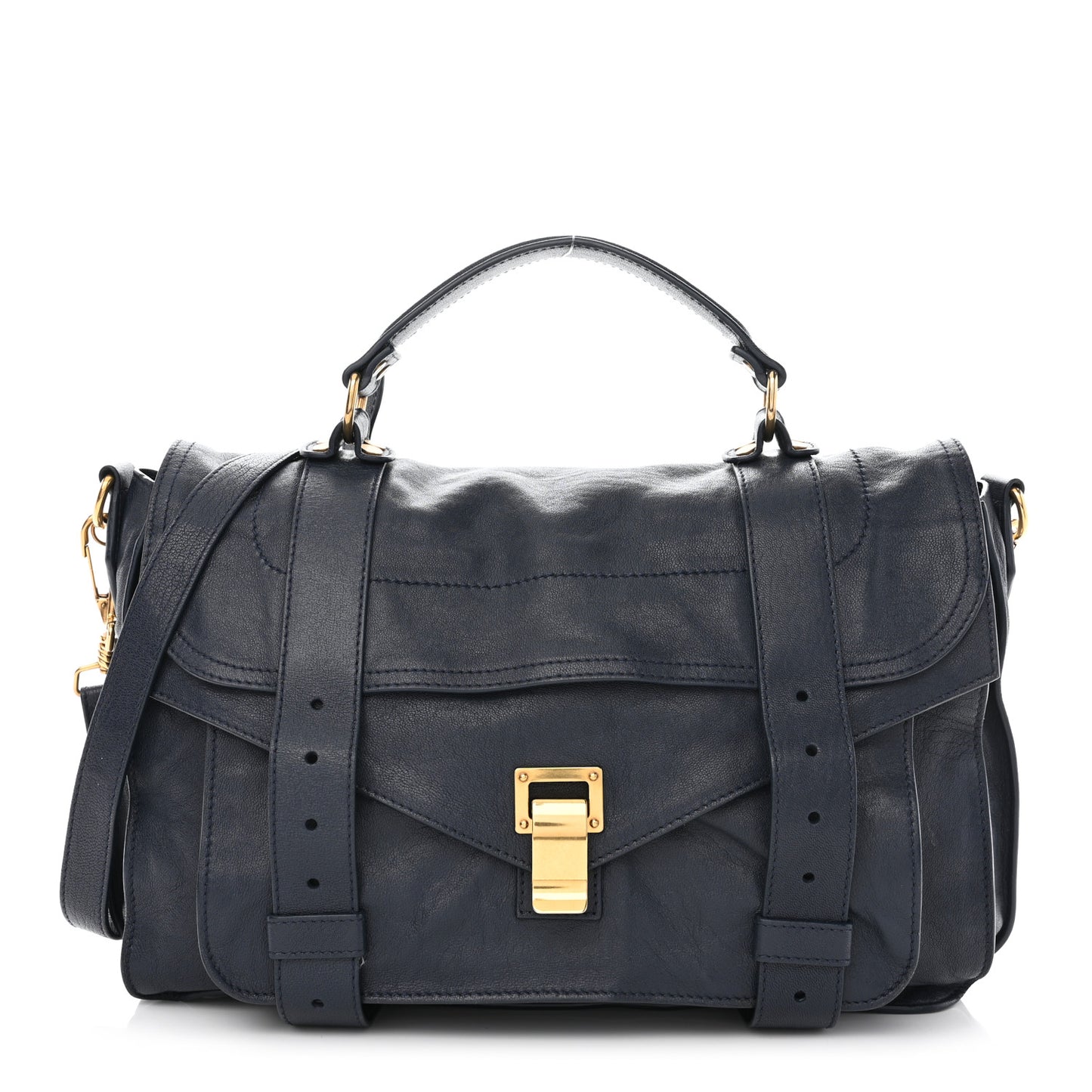 Lambskin Medium PS1 Satchel Midnight