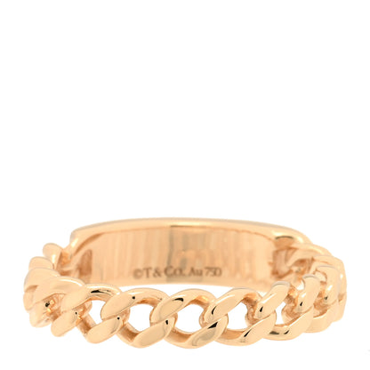 Tiffany 18K Rose Gold Diamond Micro Link Ring 47 4 3 of 5
