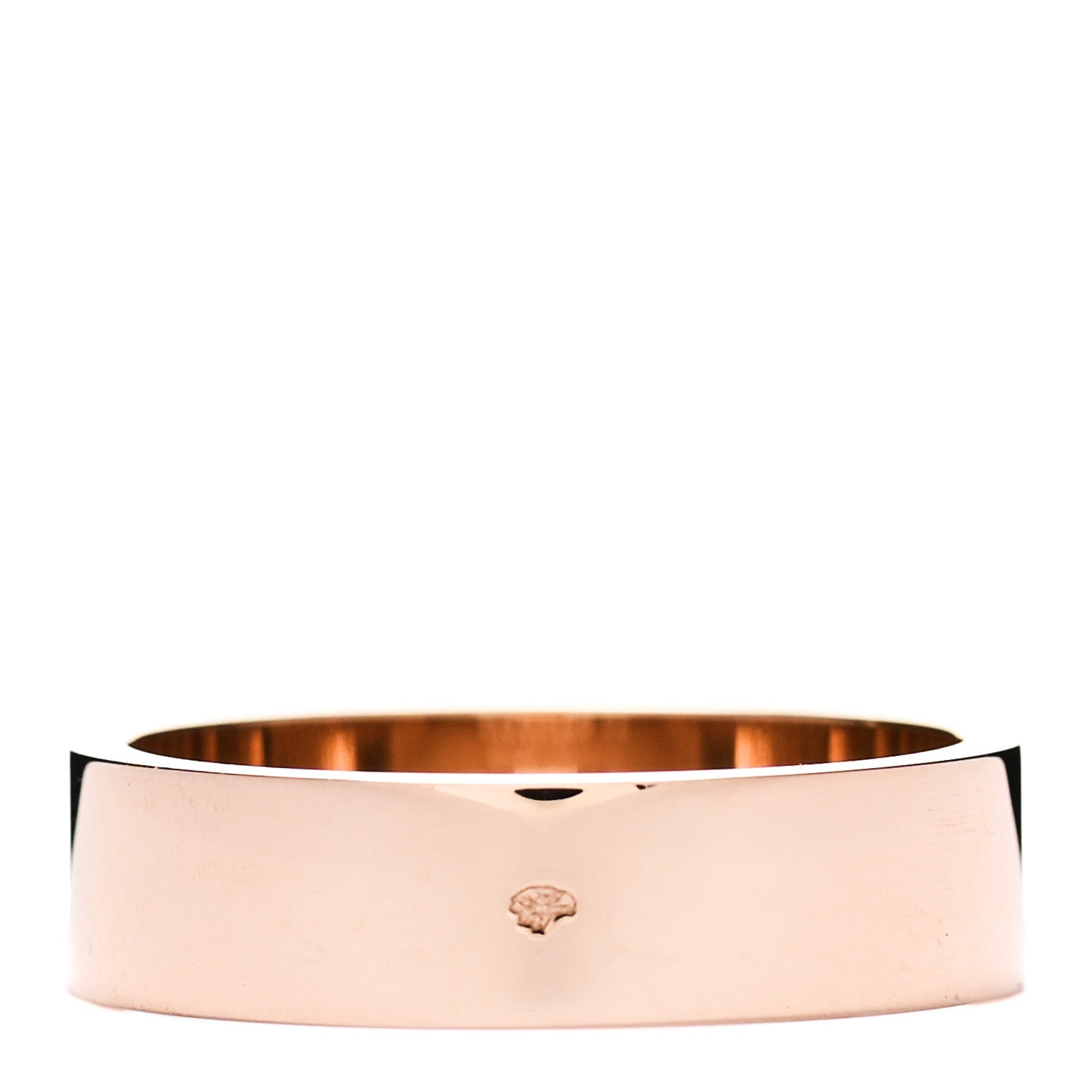 Hermes 18K Rose Gold Diamond PM Kelly Ring 52 6 3 of 5