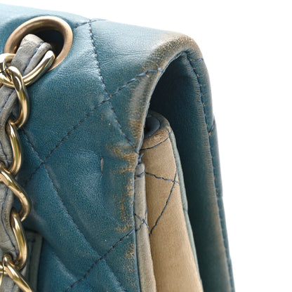 Chanel Lambskin Degrade Quilted Jumbo Single Flap Light Blue 14 of 17