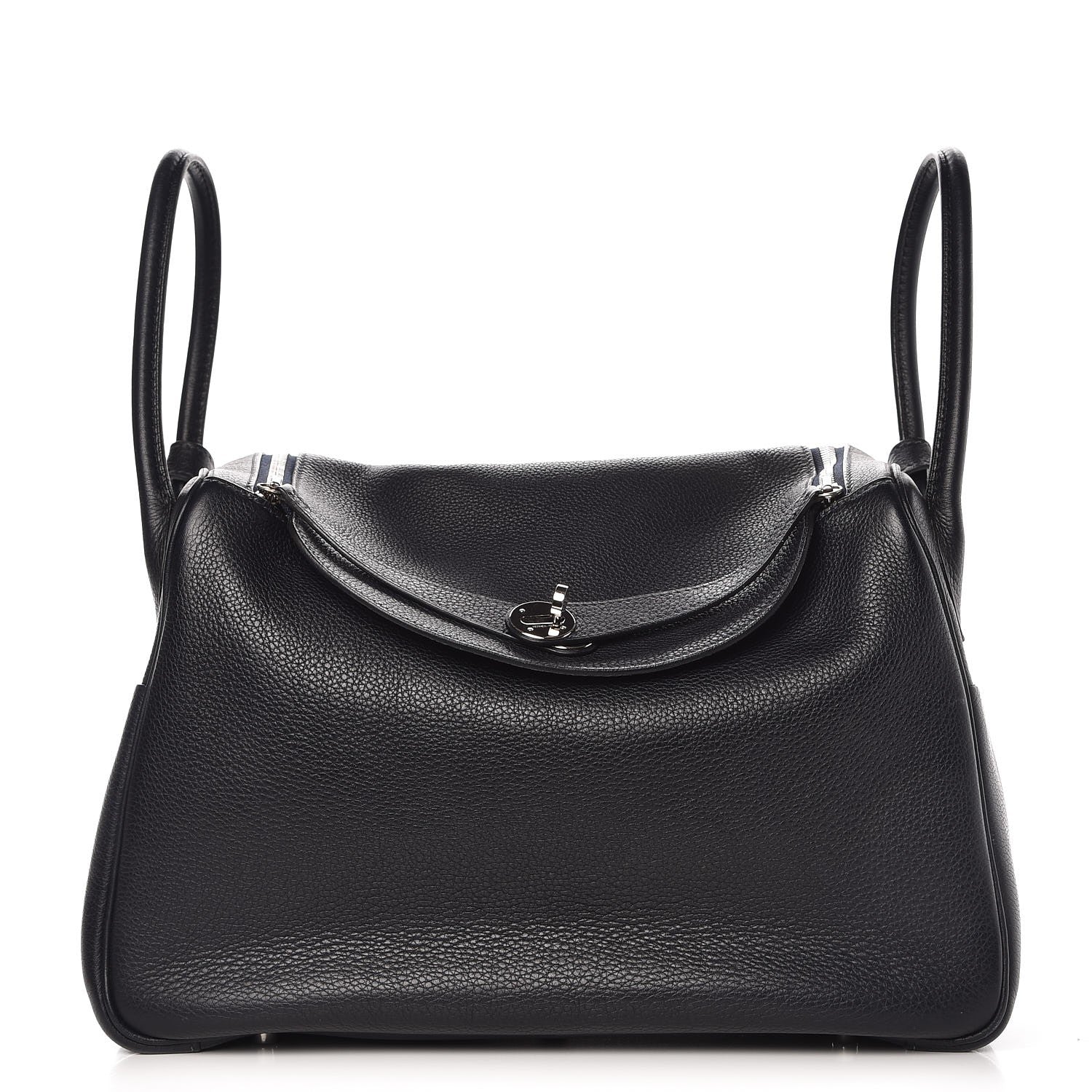 Hermes Taurillon Clemence Lindy 34 Black 1 of 12