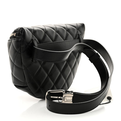 Chanel Calfskin Quilted Uniform Waist Belt Bag Black 3 of 11