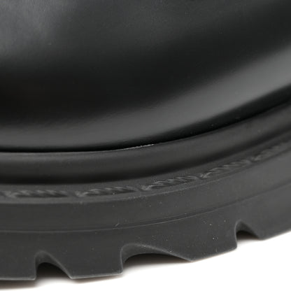 Christian Dior Brushed Calfskin Shearling Dior Code Lug Sole 15mm Loafers 39.5 Black Natural 10 of 13