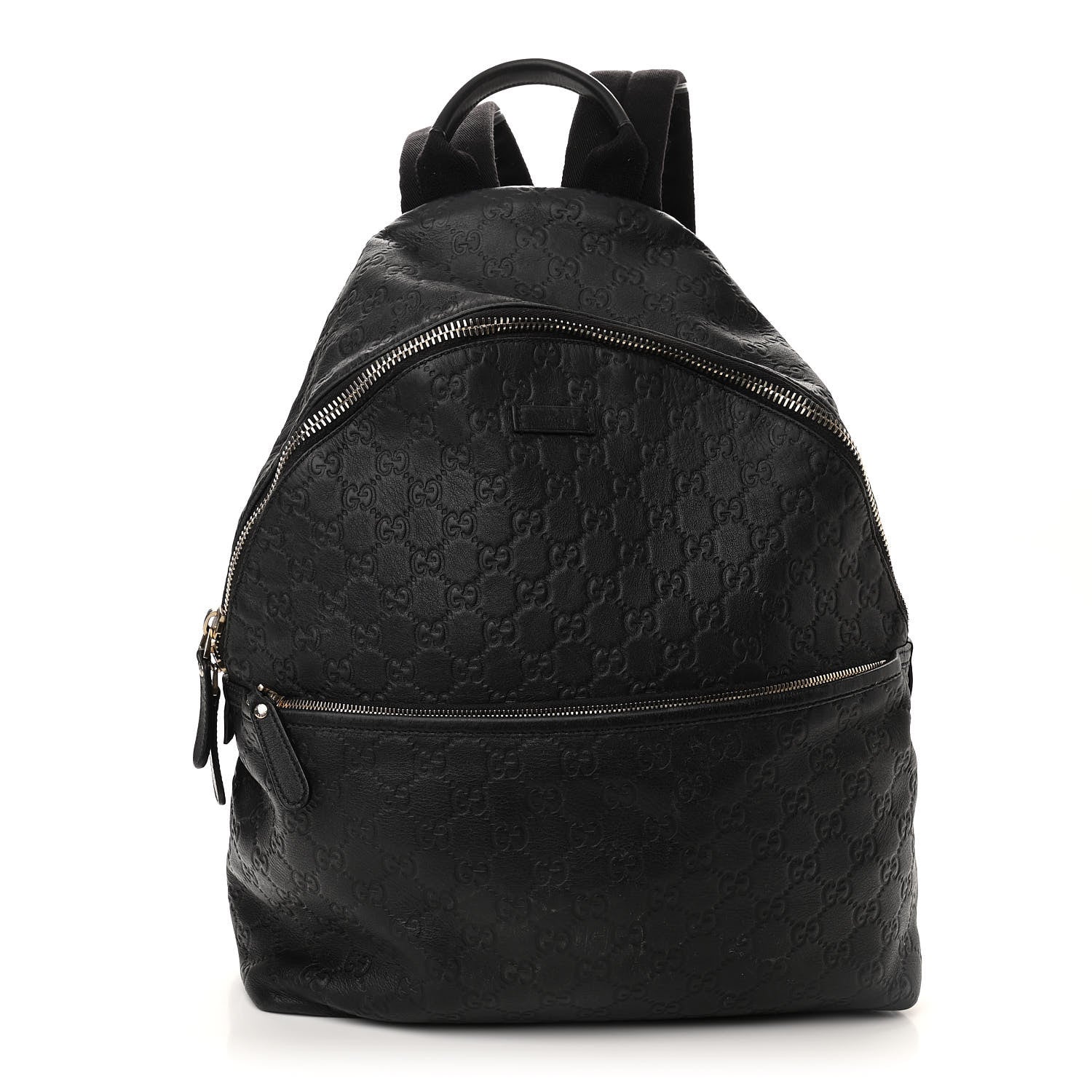 Gucci Guccissima Medium Classic Backpack Black 1 of 10