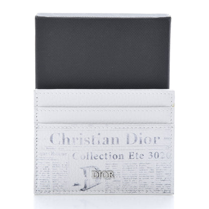 Christian Dior X DANIEL ARSHAM Grained Calfskin Newspaper Card Holder White 8 of 8