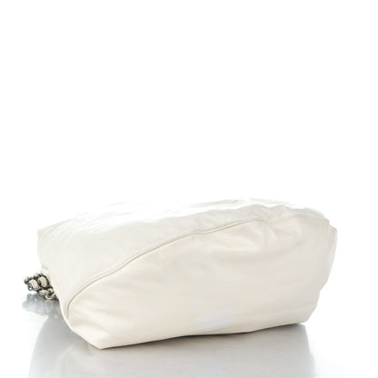 Chanel Lambskin Large Rock and Chain Hobo White 4 of 13