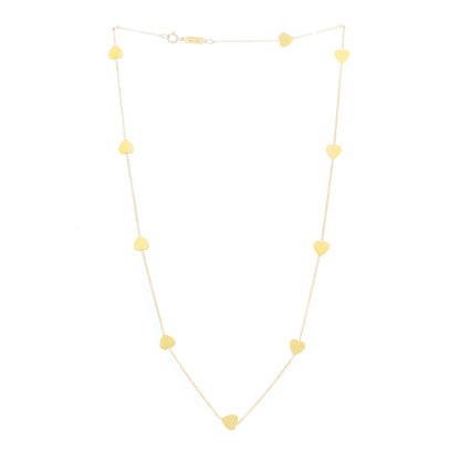 Jennifer Meyer 18K Yellow Gold Heart By The Inch Necklace 2 of 4
