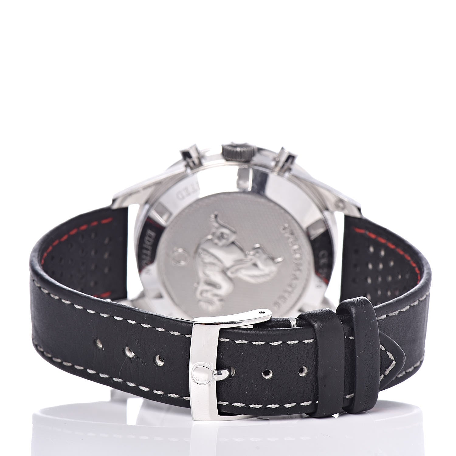 Omega Stainless Steel Calfskin 39mm Speedmaster CK2998 Pulsometer Moonwatch Limited Edition Automatic Watch 311.32.40.30.02.001 4 of 5