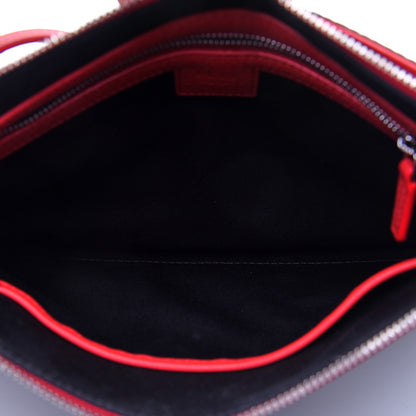 MCM Visetos Crossbody Pouch Black Red 5 of 11