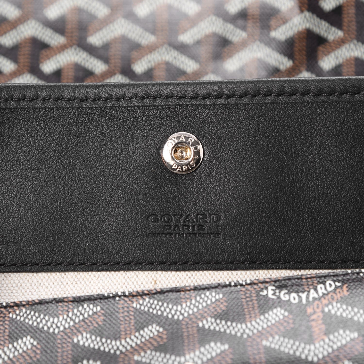 Goyard Goyardine Reversible Anjou GM Black 9 of 12