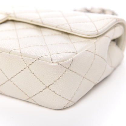 Chanel Caviar Quilted East West Flap White 9 of 12