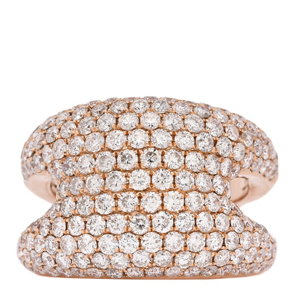 Parker & West by FASHIONPHILE 18K Rose Gold Pave Diamond 3.35ctw Pave Ring  53 6.5 1 of 8