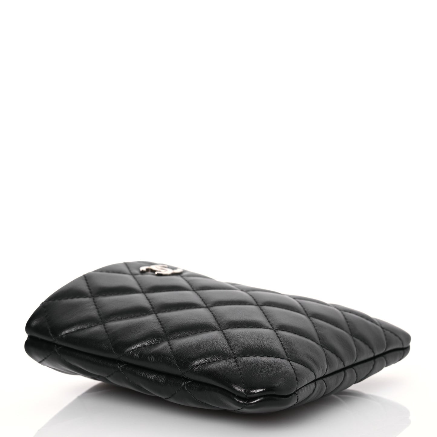 Lambskin Quilted Crossbody Bag Black