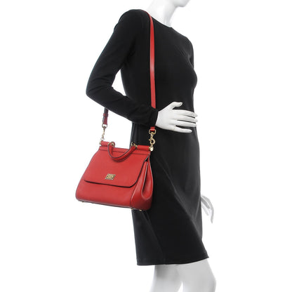 Dolce & Gabbana Dauphine Medium Miss Sicily Satchel Red 3 of 13