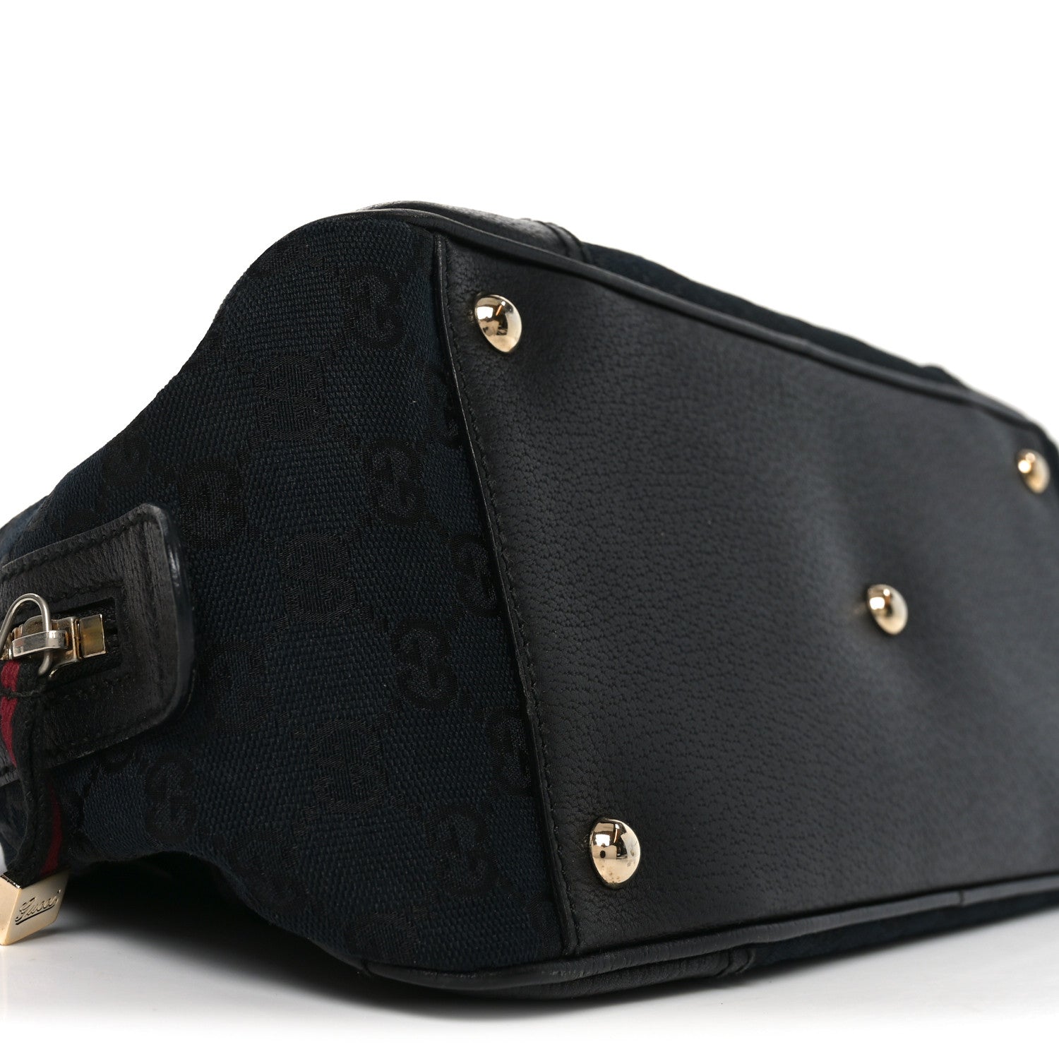 Gucci Monogram Small Princy Satchel Black 9 of 10