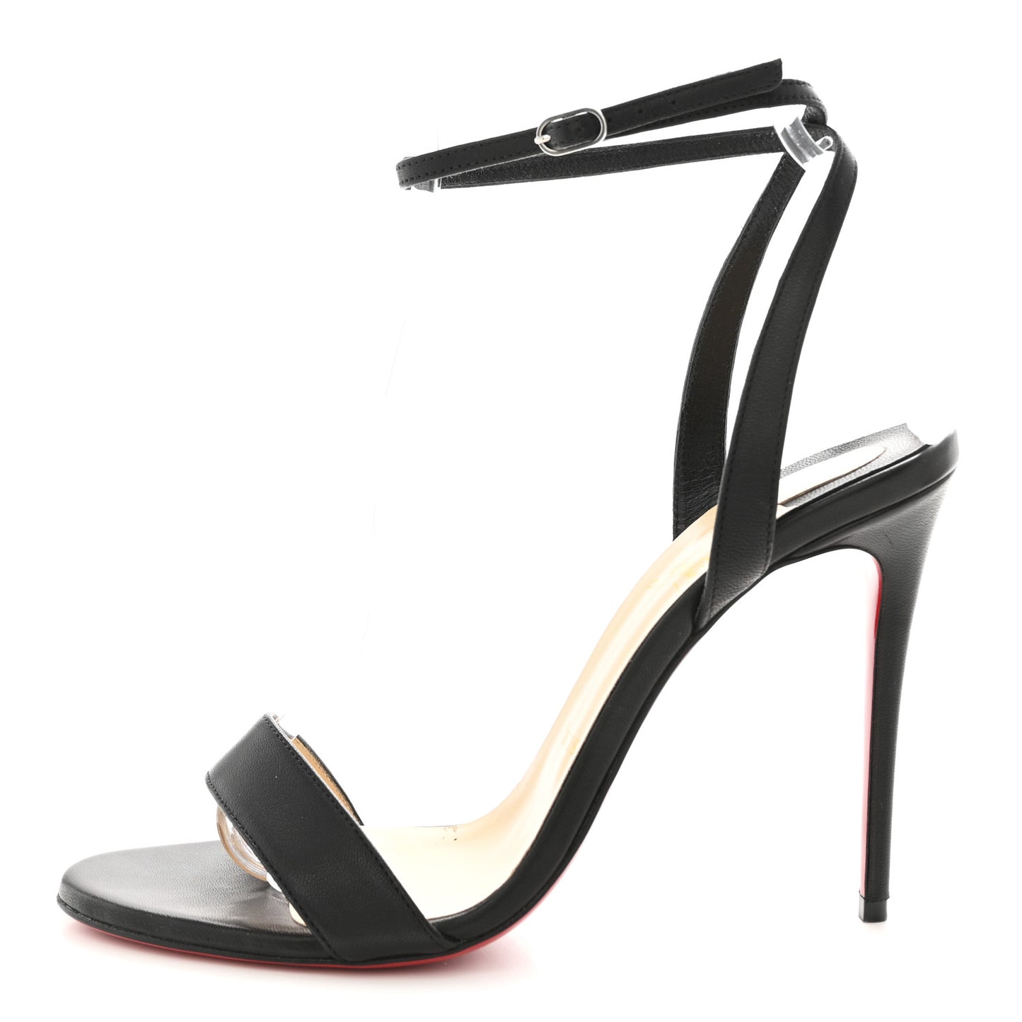 Nappa Loubigirl 100 Sandals 38.5 Black
