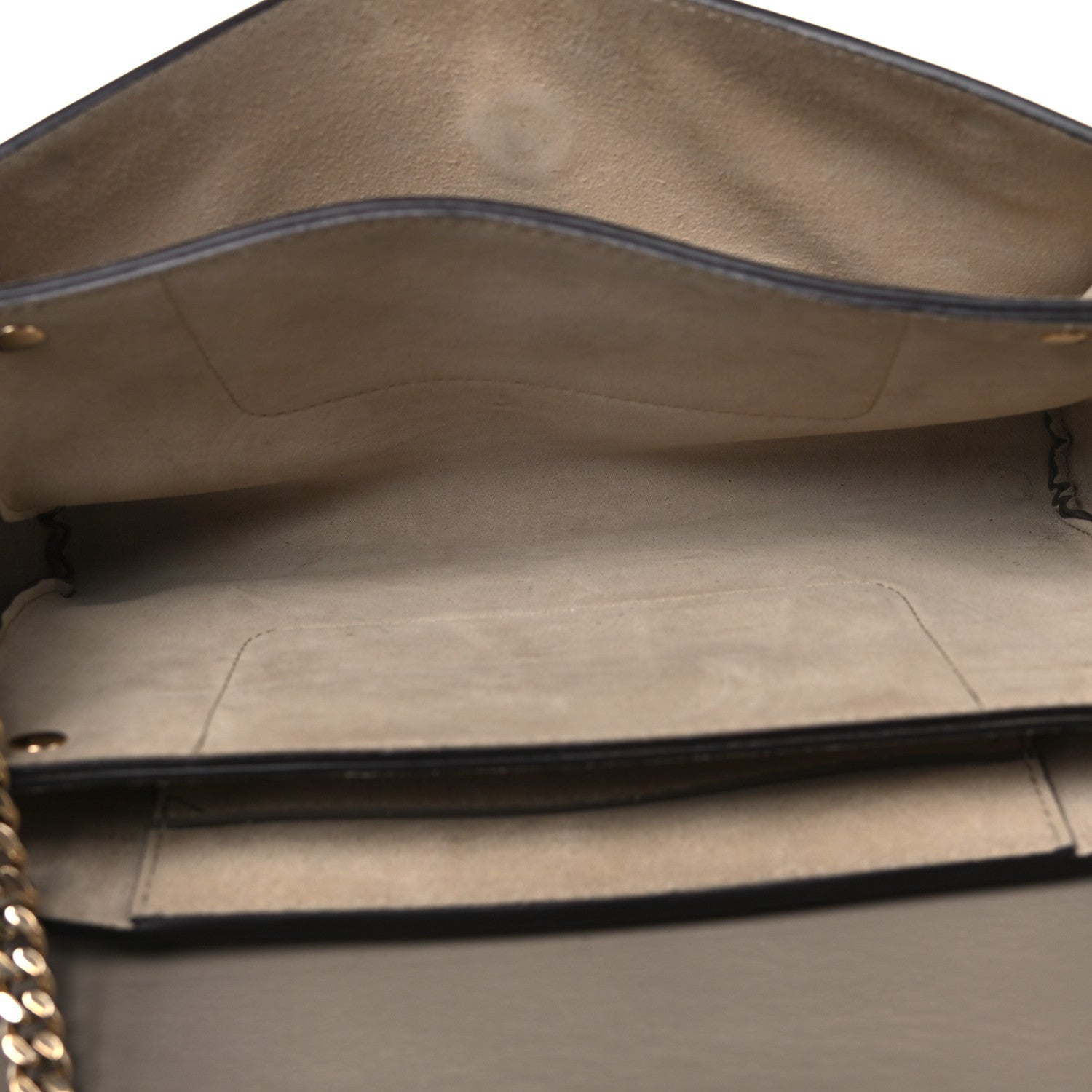 Chloe Suede Calfskin Small Faye Shoulder Bag Motty Grey 6 of 21