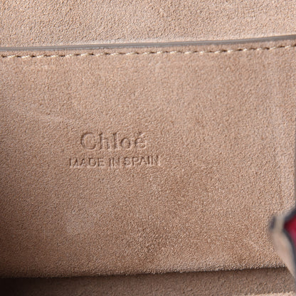 Chloe Suede Calfskin Mini Faye Bracelet Bag Fuchsia Rose 6 of 15