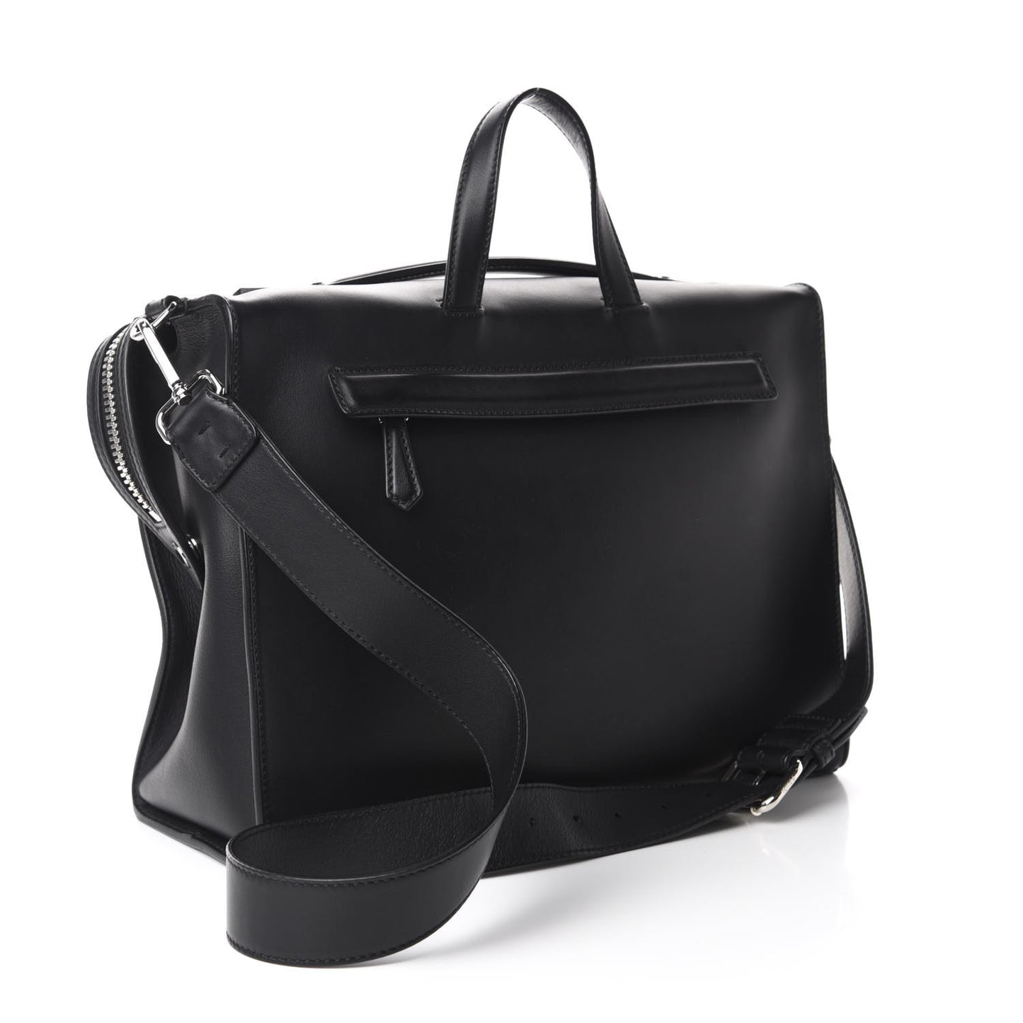 Calfskin Monster Eyes Lui Urban Briefcase Black