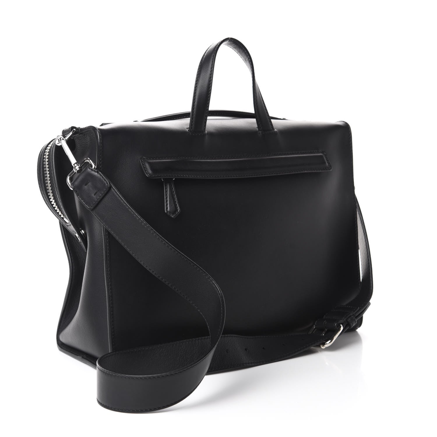 Fendi Calfskin Monster Eyes Lui Urban Briefcase Black 3 of 10