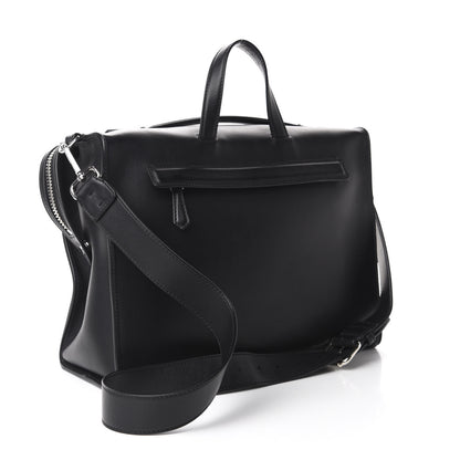 Fendi Calfskin Monster Eyes Lui Urban Briefcase Black 3 of 10